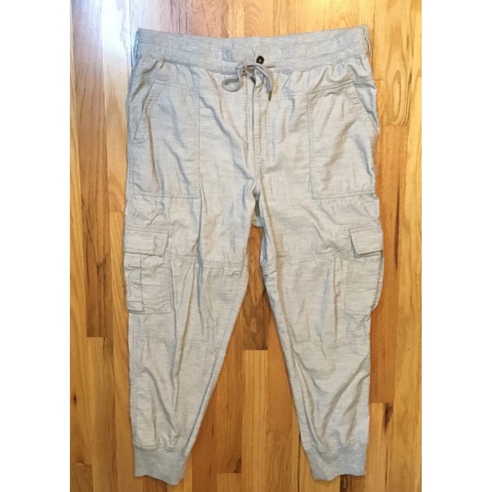 Sundance Cotton Corduroy Y2K Boho Mens L Waist Tan Joggers Utility Pockets